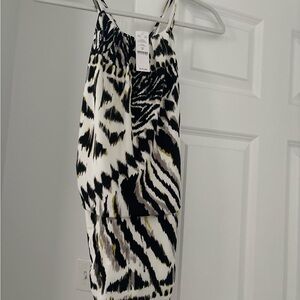 White House Black Market Zebra Print Mini Dress